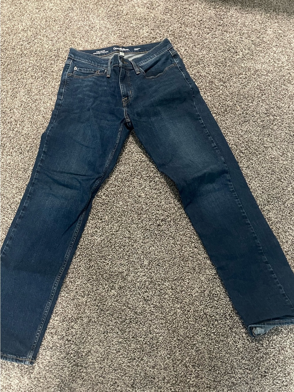 Goodfellow Men's Straight Leg Dark Blue Jeans
